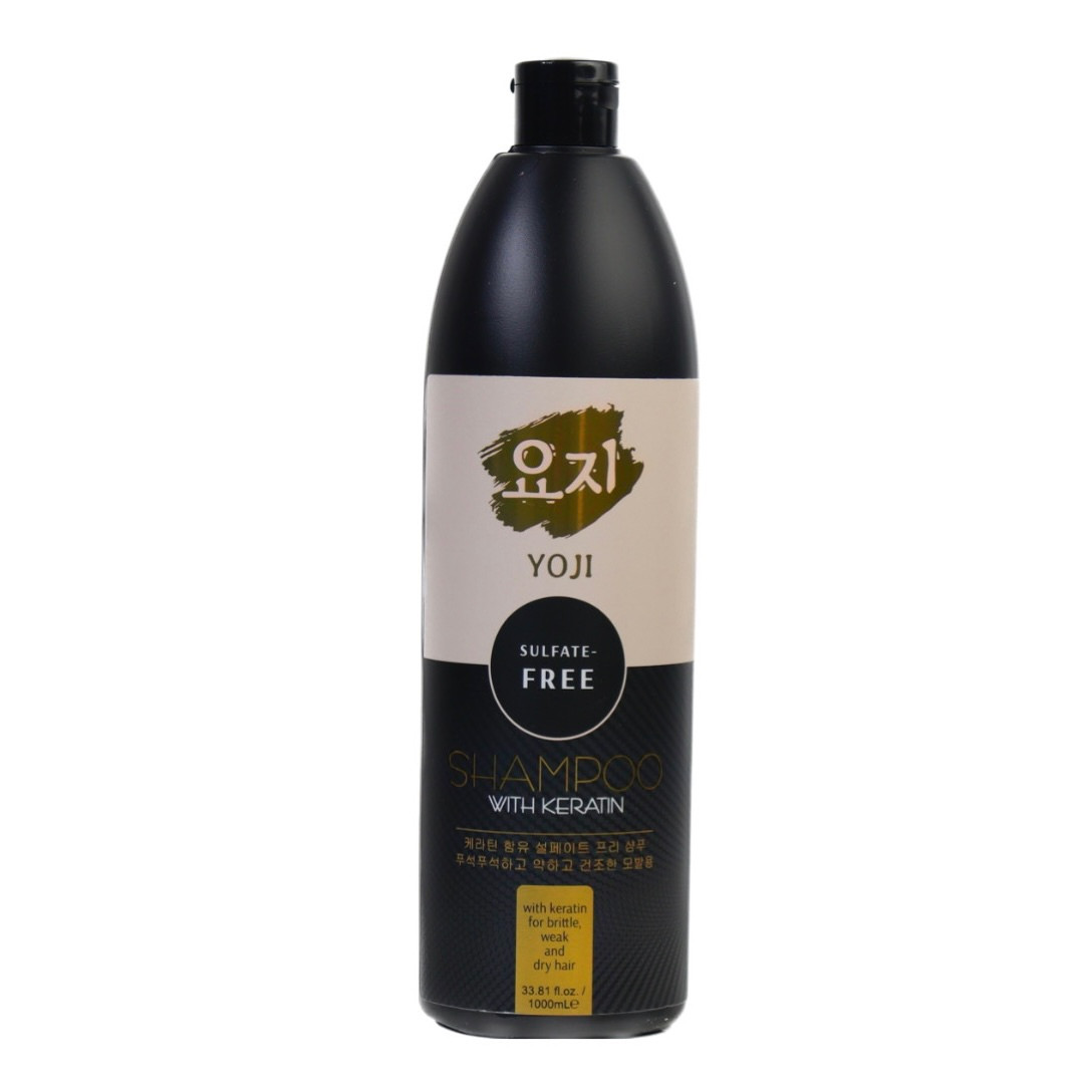 Шампунь безсульфатний для відновлення волосся YOJI With Keratin Sulfate Free Shampoo 1000 мл, фото 1