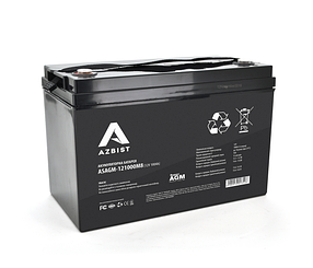 Акумуляторна батарея AZBIST Super AGM ASAGM-121000M8, 12V 100.0Ah (329x172х215) свинцево-кислотна