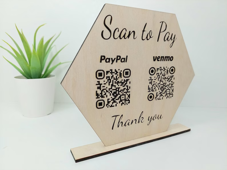 Табличка с QR кодом 160х140мм