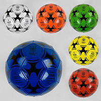 Мяч Футбольный 6 цветов, размер №5, материал PVC, 280 грамм, резиновый баллон, С40068