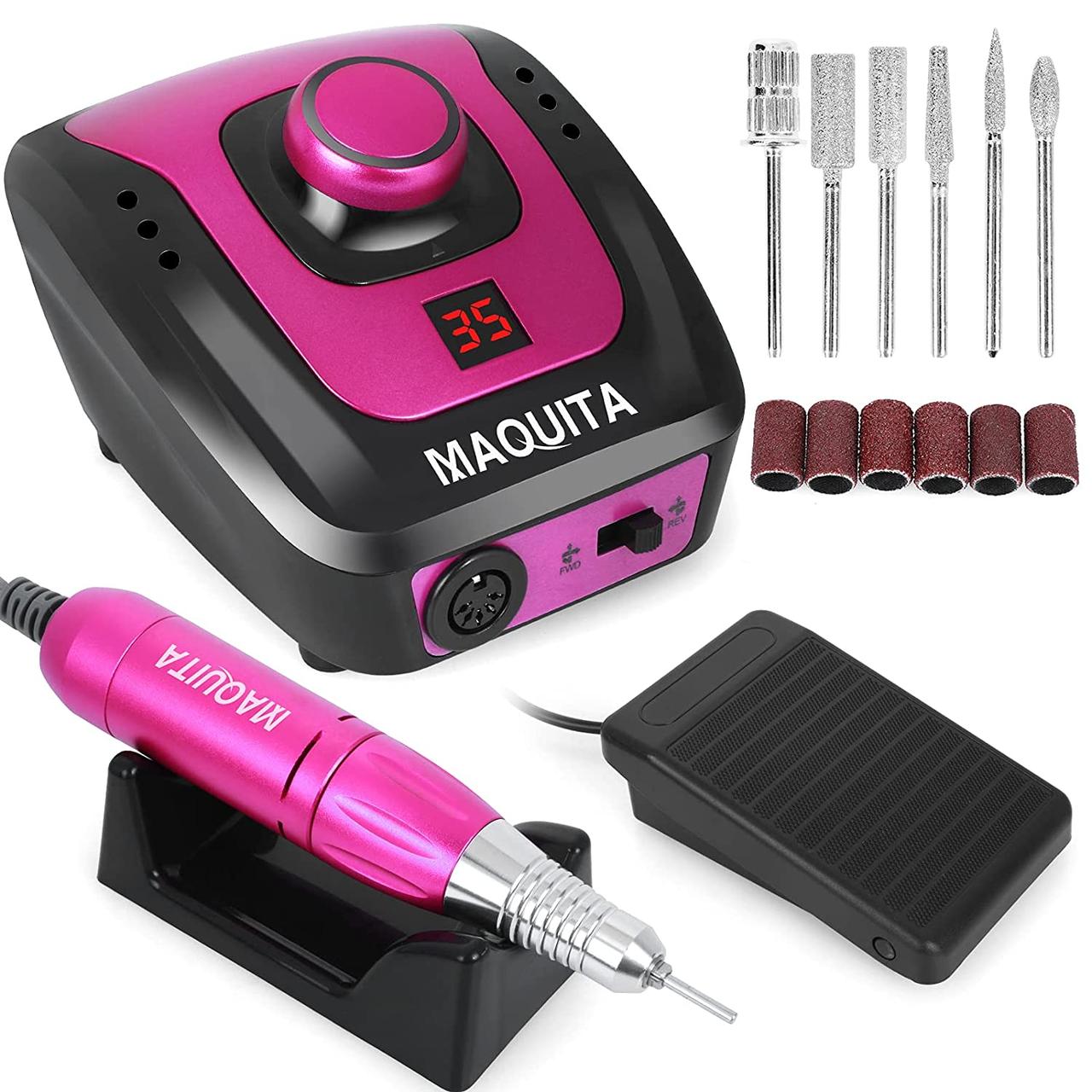 MAQUITA 508 Electric Nail Cutter 35000 об./хв Професійний набір для педикюру фрезер для нігтів манікюру