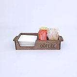 Дерев'яний органайзер для серветок 259х135х57мм, фото 2