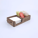 Дерев'яний органайзер для серветок 259х135х57мм, фото 3