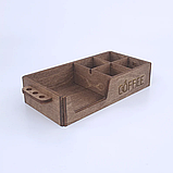 Дерев'яний органайзер для серветок 259х135х57мм, фото 6