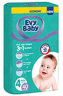 Детские подгузники Evy Baby Maxi Jumbo 4 (40шт. 7-18кг.)