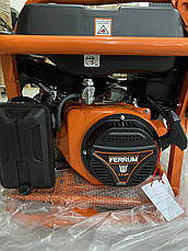 Бензиновий генератор з електростартером FERRUM FRGG3133CE 3.1/3.3 кВт, фото 3