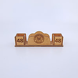 Дерев'яний органайзер для серветок 272х64х73мм, фото 4