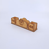 Дерев'яний органайзер для серветок 272х64х73мм, фото 5