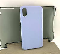 Чехол на iPhone X, iPhone XS накладка Original Soft Touch Case Full бампер сиреневый