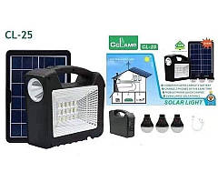 Ліхтар багатофункціональний Cclamp Cl-25 сонячна зарядна станція, 3 лампочки, повербанк