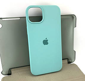 Чохол на iPhone 14 Plus накладка бампер Silicone Case Full силіконовий original бірюзовий