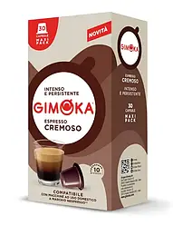 Кава в капсулах Gimoka Nespresso Cremoso 30 шт Неспресо Кремосо Джимока з нотками сухофруктів
