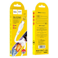 Кабель Hoco X61 Ultimate USB на Type-C для заряджання та передавання даних Білий