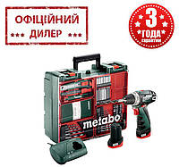 Аккумуляторный шуруповерт Metabo PowerMaxx BS Mobile Workshop (10.8 В, 2 А/ч, двухскоростной)