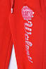 Штани дитячі дівчинка червоного кольору з написом 153660P, фото 4