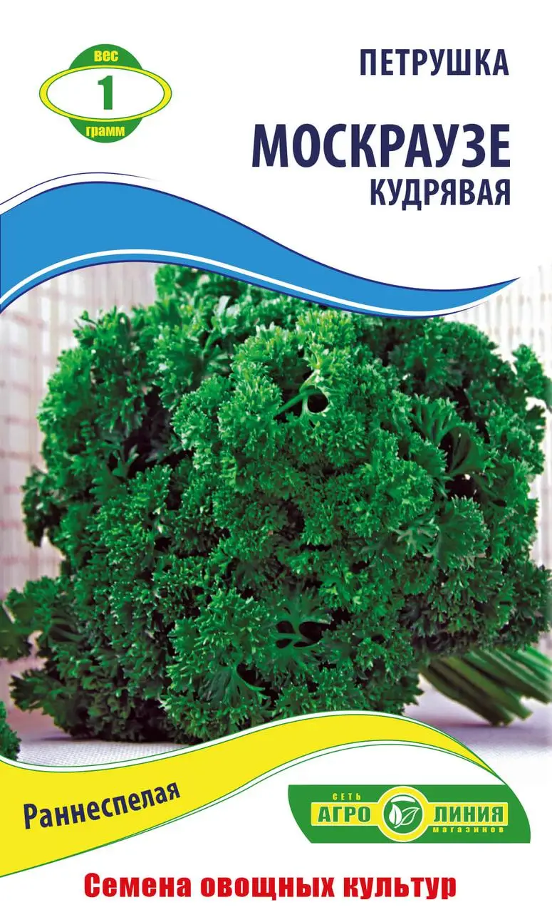 Насіння петрушки кучерявої "Москраузе" 1 г (тм "Агролінія")