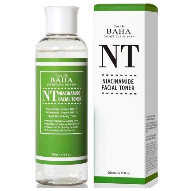 Тонер з ніацинамідом Cos De Baha NT Niacinamide 5% Facial Toner Panthenol 1% 200 мл