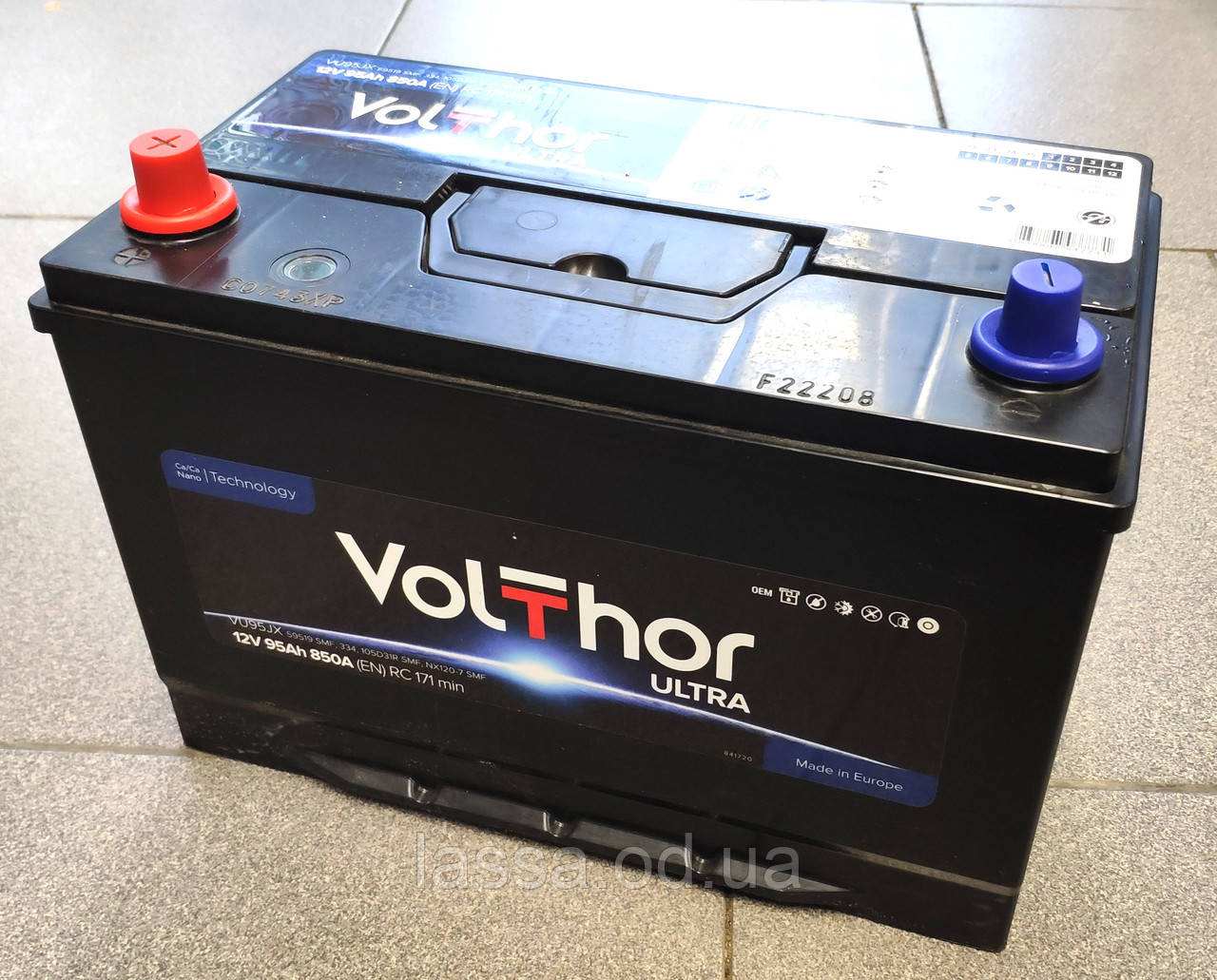 Аккумулятор Volthor 6СТ-95-АЗ (1) Asia левый плюс (ID#1338549297), цена ...