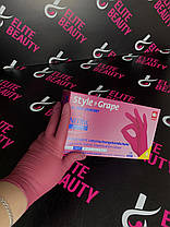 Рукавички нітрилові Style GRAPE М, 100 шт./пач., фото 3