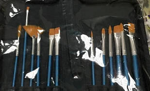 Набір художніх пензлів Artiststs brush set 12 шт Iden Berlin