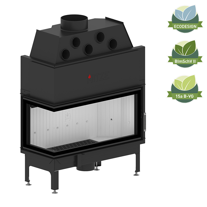 Камінна топка HITZE ALBERO AL19L.H-D Ліве скло (19 kW), фото 1