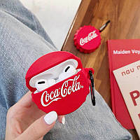 Чохол для навушників AirPods 1/2 Case 3D Coca Cola (Cork)