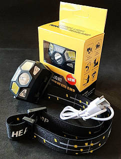 Ліхтар налобний Strong Light Induction Headlamp на акумуляторі заряд USB