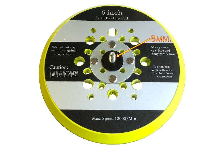 Підошва шліфувальна Titan 150 мм. болт 8 мм. USSS125, фото 1