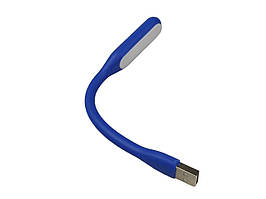 Лампочка портативна від USB 1,2 Ватів міні гнучка ніжка без вимикача