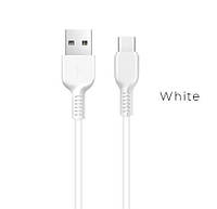 Зарядний кабель HOCO X13 Easy Charged Charging Type-C USB Cable (1m) White