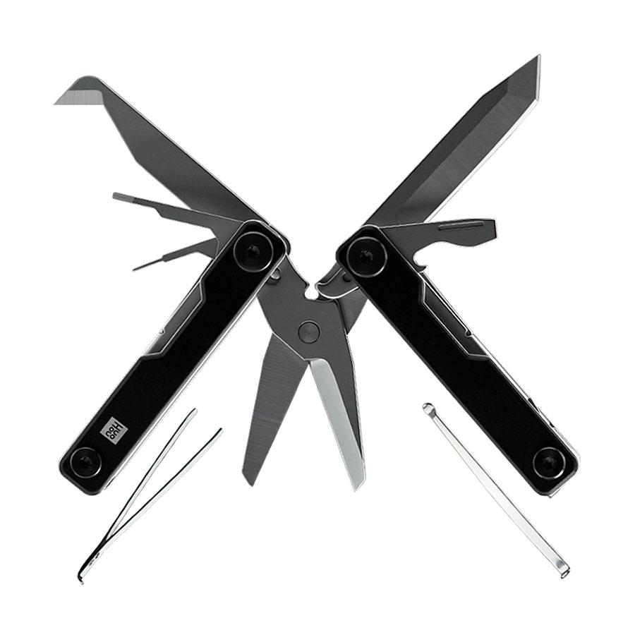 Xiaomi HuoHou Multi-function Knife Black многофункциональный набор 11 инструментов Отвертка Открывалка для бутылок Ножницы Пилочка ногтей