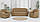 Чехол натяжной диван и 2 кресла с юбкой жатка с оборкой универсальный Графит 16 Турецкий, фото 3