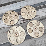 Шотница на 5 чарок Кругла 150x150мм, фото 3