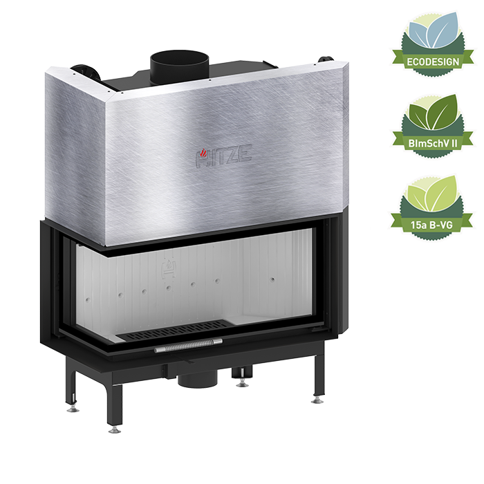 Камінна топка HITZE ALBERO AL19LG.H-D Ліве скло з гільйотиною (19 kW)