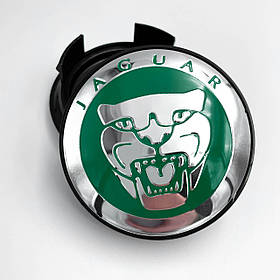 Ковпачки (заглушки) в литі диски JAGUAR (Ягуар) 59 мм Зелені (C2D9611)