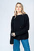 Светр жіночий із рваностями чорний 9702 (2000000091600), фото 2