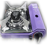 Компактна туристична газова плита з п'єзопідпалом - Orcamp Mini CK-506 + 2 газ. картриджа Rector, фото 5
