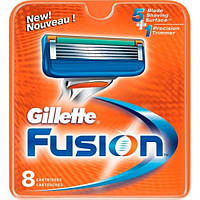 Сменные кассеты для бритья Gillette Fusion 8 шт Сменные лезвия Джилет Фьюжн Кат А3 КИТАЙ ХУДШИЙ