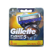 Сменные кассеты для бритья Gillette Fusion 5 ProGlide 8шт Лезвия Джилет Фьюжен проглайд ОРИГИНАЛ ГЕРМАНИЯ