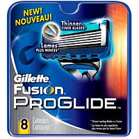 Сменные кассеты для бритья Gillette Fusion 5 ProGlide 8шт Лезвия Джилет Фьюжен Проглайд КИТАЙ