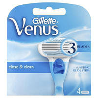 Женские сменные картриджи для бритья Gillette Venus 4 шт Сменные лезвия Венус