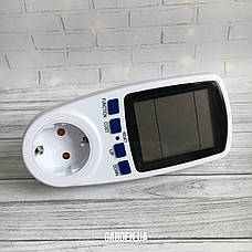 Энергометр CNKUBU ваттметр вольтметр амперметр с широким дисплеем 230V 3680W 16A 50HZ, фото 3