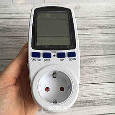Энергометр CNKUBU ваттметр вольтметр амперметр с широким дисплеем 230V 3680W 16A 50HZ, фото 6