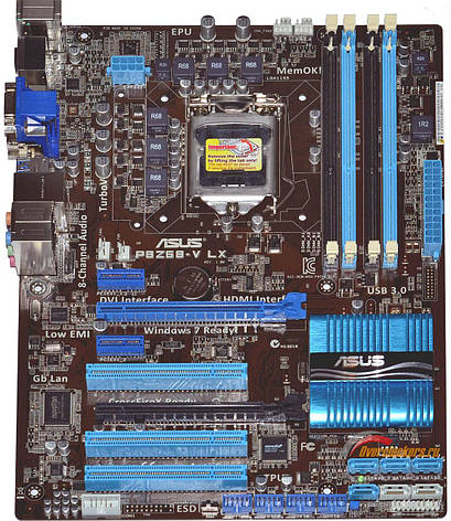 Материнська плата Asus P8Z68-V LE (s1155, Intel Z68, 2x PCI-Ex16, SATA3.0, USB3.0), фото 1