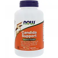 Кандида, Now Foods, Candida Support, 180 растительных капсул