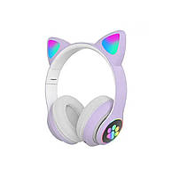 Навушники накладні Bluetooth з вушками VZV-24M , бездротові навушники з котячими вушками