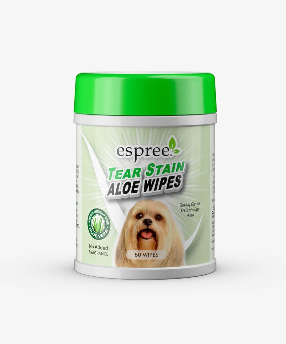 Серветки для собак Espree Aloe Tear Stain Wipes очищення забруднень під очима 60шт (e01278)
