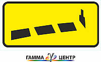Світловідбивна наклейка (маска) таблички до дорожнього знаку 7.27 Нанесення розмітки
