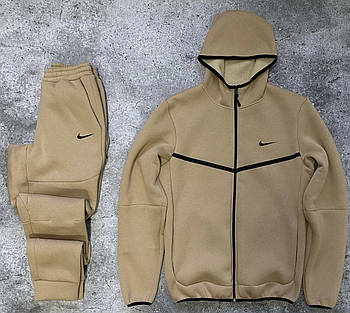 Спортивний костюм чоловічий Nike теплий зима кофта + штани (трихнитка на флісі) Туреччина. Реальне фото