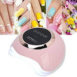 Рожева професійна UV/LED лампа - SUN H9 plus, 88W, фото 7